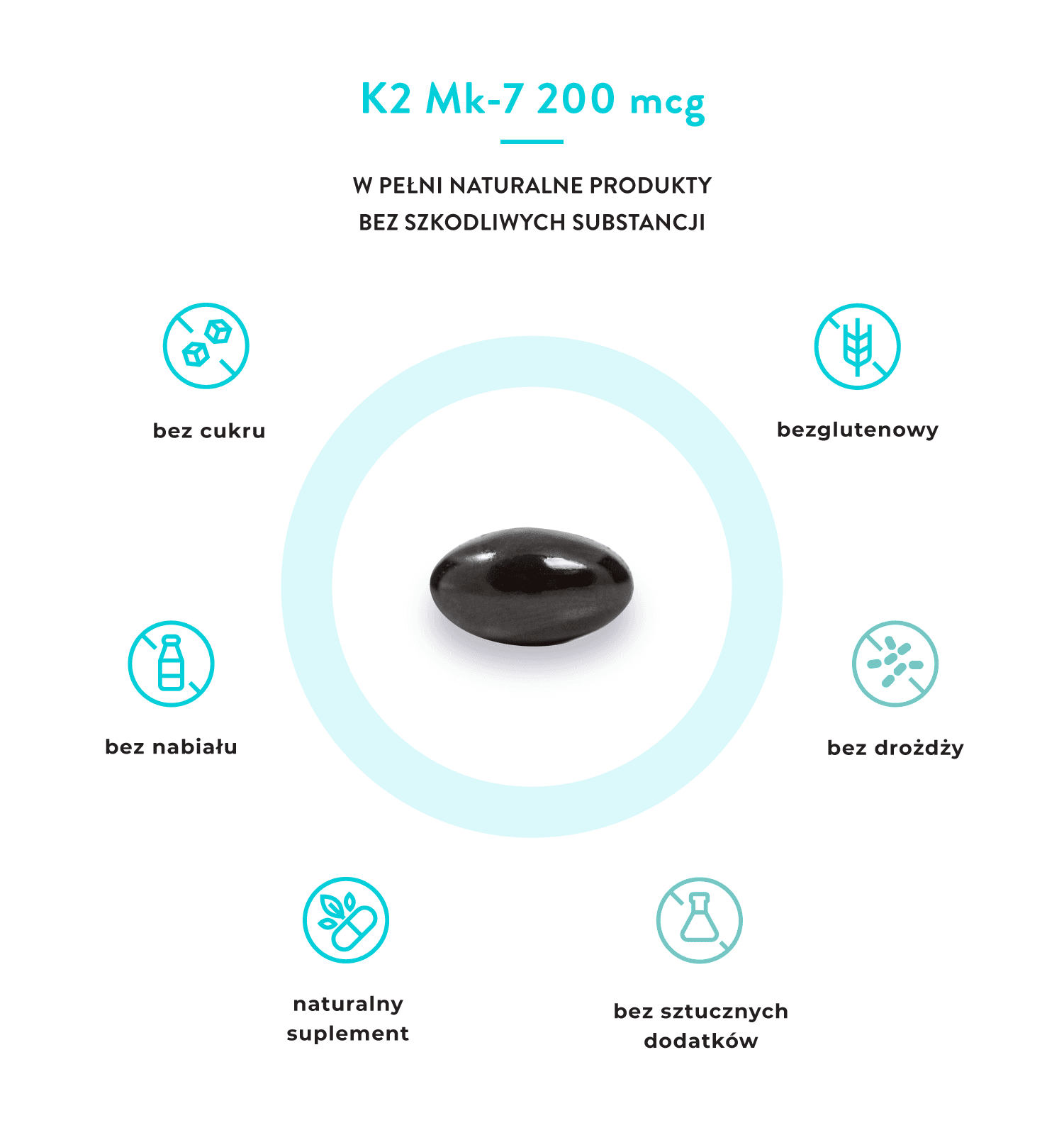 Witamina K2 Mk 7 Naturalna 200mcg Visanto Zięba