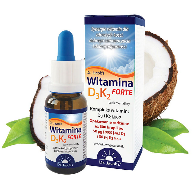 Witamina D3 K2 Mk 7 Forte Krople Dr Jacobs