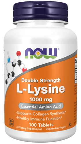 NOW Foods L-LIZYNA lysine 1000mg 100 tabletki