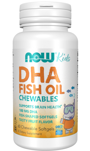 Now Kwasy Omega-3 dla dzieci DHA Kid\'s 100mg 60k