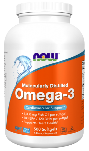 NOW Foods OMEGA 3 KWASY OMEGA-3 EPA DHA 500 kaps