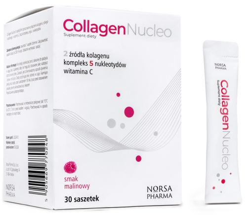 NORSA PHARMA Collagen Nucleo KOLAGEN NUKLEOTYDY Witamina C MALINA