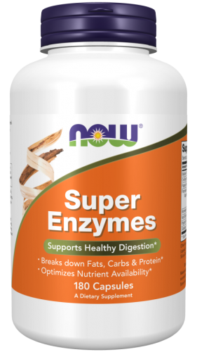 NOW Super Enzymes ENZYMY TRAWIENNE betaina 180kaps