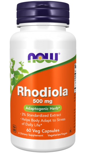 NOW FOODS Rhodiola ekstrakt 500mg Różeniec Górski 60k