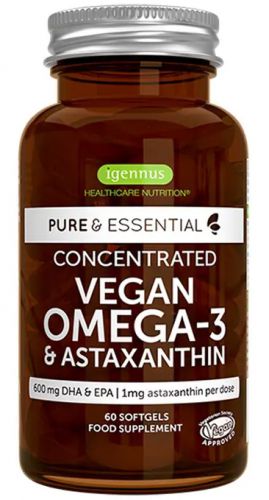 IGENNUS Vegan KWASY OMEGA-3 z alg + ASTAKSANTYNA
