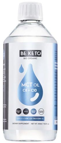 BE KETO OLEJ MCT C8+C10 Kwas kaprylowy KETONY 500 ml