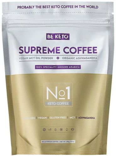 BE KETO Supreme Coffee KAWA 250g + MCT ASHWAGANDHA