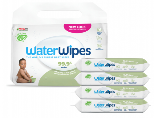 WATERWIPES Chusteczki nawilżane 99,9% WODY dla dzieci BIO Soapberry 240szt