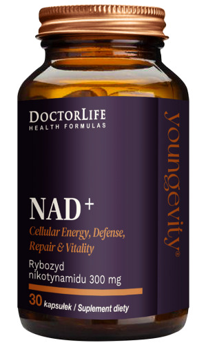 DOCTOR LIFE NAD+ Rybozyd nikotynamidu ENERGIA ATP