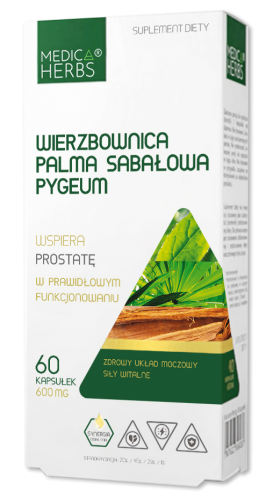 Medica Herbs WIERZBOWNICA Palma sabałowa PYGEUM PROSTATA