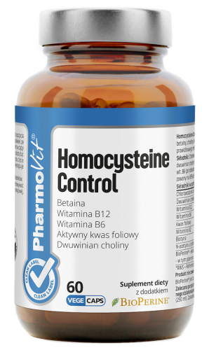 PHARMOVIT Homocysteine Control WITAMINA B2 B6 B12 Betaina HOMOCYSTEINA