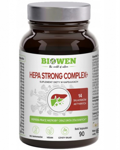 BIOWEN Hepa Strong COMPLEX+ WĄTROBA REGENERACJA