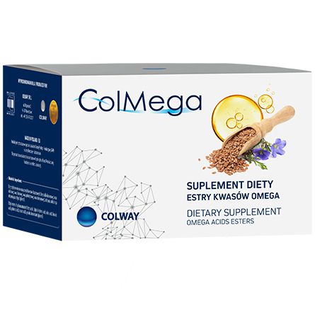 Colway COLMEGA kwasy Omega 3 6 9 OLEJ LNIANY 60kap