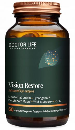 DOCTOR LIFE Vision Restore LUTEINA PYCNOGENOL OPC Zeaksantyna OCZY WZROK