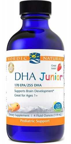 Nordic Naturals DHA Junior OMEGA-3 EPA DHA Truskawka DLA DZIECI