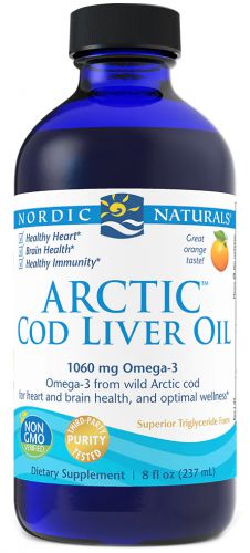 NORDIC NATURALS Arctic Cod OMEGA 3 naturalny TRAN Pomarańcza