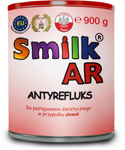 Smilk AR MLEKO DLA DZIECI PRZECIW ULEWANIOM 900g Antyrefluks