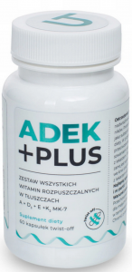 ADEK Plus TWIST-off witamina A D E K2 MK-7 Visanto