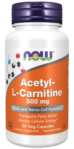 NOW Foods ALC  karnityna (Acetyl L-karnityny) 500mg 50 kaps.