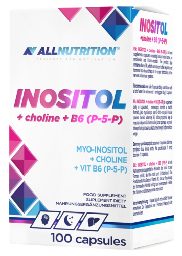 ALLNUTRITION INOSITOL + CHOLINE + B6 P-5-P INOZYTOL CHOLINA WĄTROBA