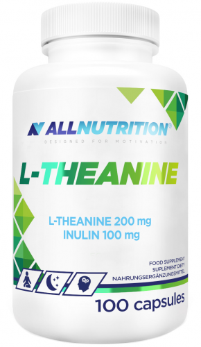 ALLNUTRITION L-THEANINE STRES DOBRY SEN RELAKS SPOKÓJ ODPOCZYNEK L-TEANINA