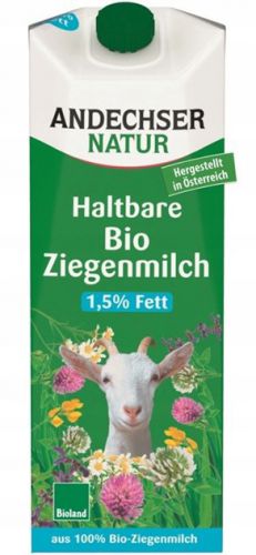 Andechser Natur MLEKO KOZIE BIO 1,5% UHT 1L Ekologiczne