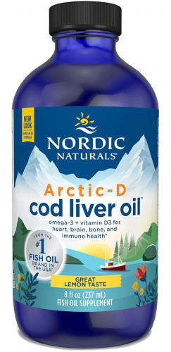 NORDIC NATURALS ARCTIC COD OMEGA 3 naturalny TRAN  cytryna