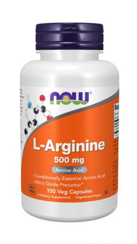 NOW Foods L-ARGININE arginina 500 mg 100 kaps