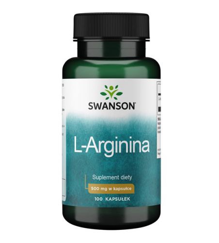 SWANSON L-ARGININA arginine 500 mg 100 kaps