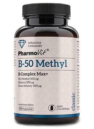 PHARMOVIT WITAMINA B B50 B-50 KOMPLEKS B Methyl 120 kaps