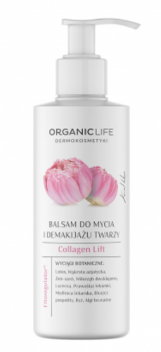 ORGANIC LIFE Żel Balsam do mycia i demakijażu twarzy Collagen Lift