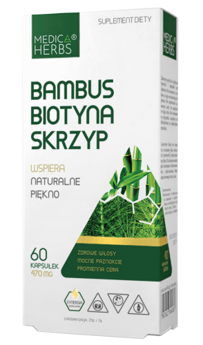 Medica Herbs BAMBUS BIOTYNA SKRZYP 455 mg 60 kap