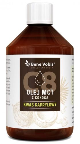 Bene Vobis KWAS KAPRYLOWY C8 Olej MCT z kokosa 500ml