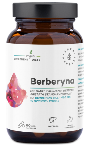 Aura Herbals BERBERYNA 500mg CUKRZYCA metabolizm