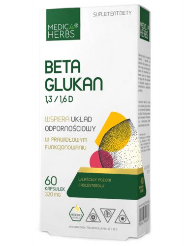 Medica Herbs BETA GLUKAN 1,3/1,6 320mg 60kap