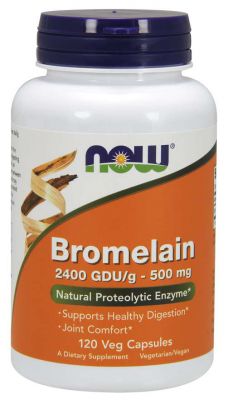 NOW Bromelaina TRAWIENIE enzymy 500mg 120 kaps