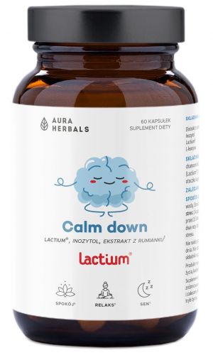 AURA HERBALS Calm down RUMIANEK INOZYTOL LACTIUM L-leucyna RELAKS SEN