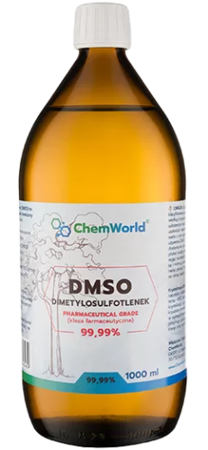 ChemWolrd DMSO 99,99% 1000ml CZYSTOŚĆ FARMACEUTYCZNA