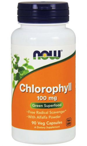 NOW Foods CHLOROFIL chlorophyll LUCERNA 100mg 90k