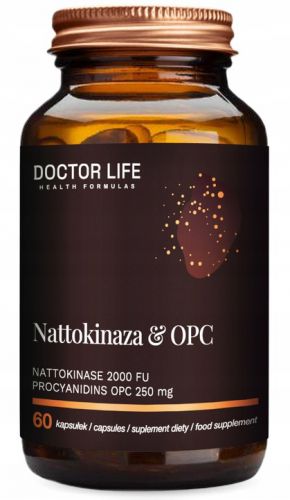 Doctor Life NATTOKINAZA 2000 plus OPC Pestki winogron SERCE KRĄŻENIE