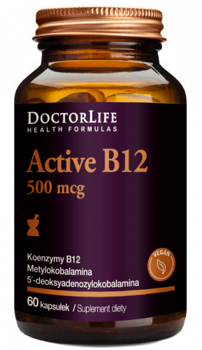 Doctor Life Active B12 500mcg WITAMINA B12 metylokobalamina