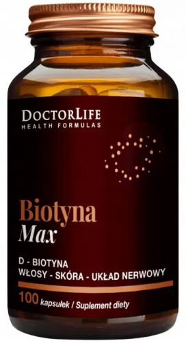 Doctor Life BIOTYNA MAX D-Biotyna WŁOSY SKÓRA UKŁAD NERWOWY
