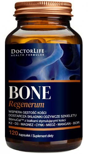 DOCTOR LIFE Bone Regenerum WAPŃ WITAMINA D3 K2 Mk-7 ZDROWE KOŚCI