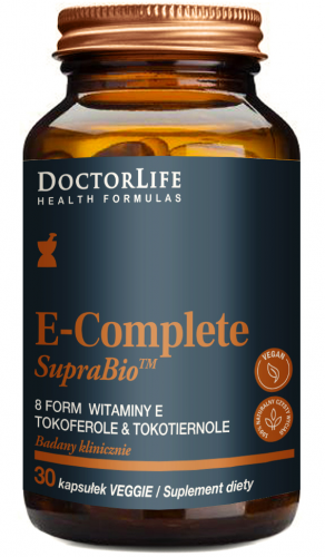 DOCTOR LIFE E-Complete SupraBio WITAMINA E MIX TOKOTRIENOLE TOKOFEROLE