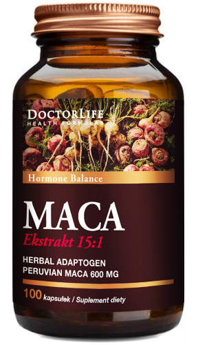 Doctor Life MACA NATURALNY EKSTRAKT Hormony LIBIDO PAMIĘĆ