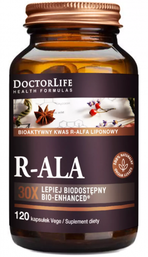 Doctor Life R-ALA Kwas alfa liponowy 120k PRZYSWAJALNY Antyoksydant