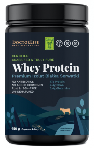 Doctor Life WHEY PROTEIN Premium IZOLAT BIAŁKA SERWATKI Mięśnie