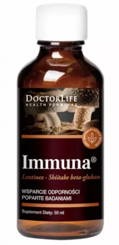 DOCTOR LIFE Immuna BETA GLUKAN Shiitake ODPORNOŚĆ