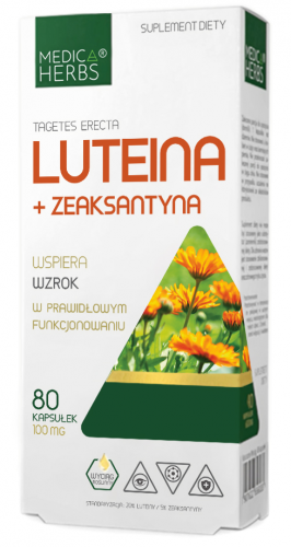 Medica Herbs LUTEINA + Zeaksantyna BEZ WYPEŁNIACZY