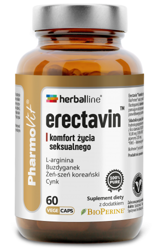 PharmoVit HERBALLINE Erectavin BUZDRYGANEK CYNK ARGININA  60 kap.